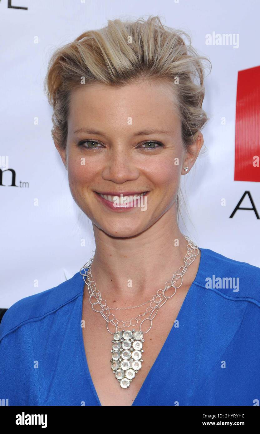 Amy Smart during the Much Love Animal Rescue's 2nd Annual BOW WOW WOW! held at the Playboy Mansion, Los Angeles. Stock Photo