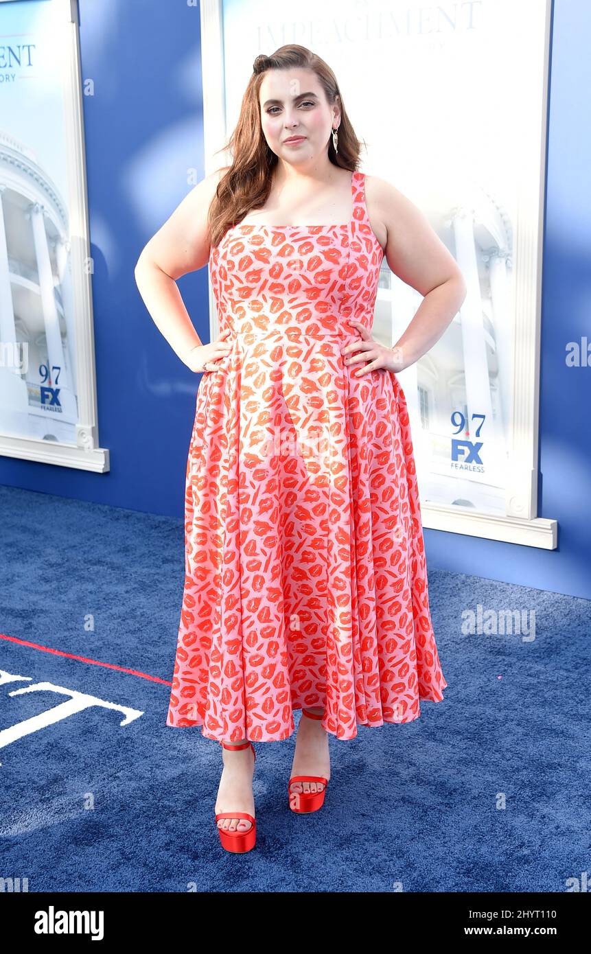 Beanie Feldstein at FX's "Impeachment American Crime Story" red carpet