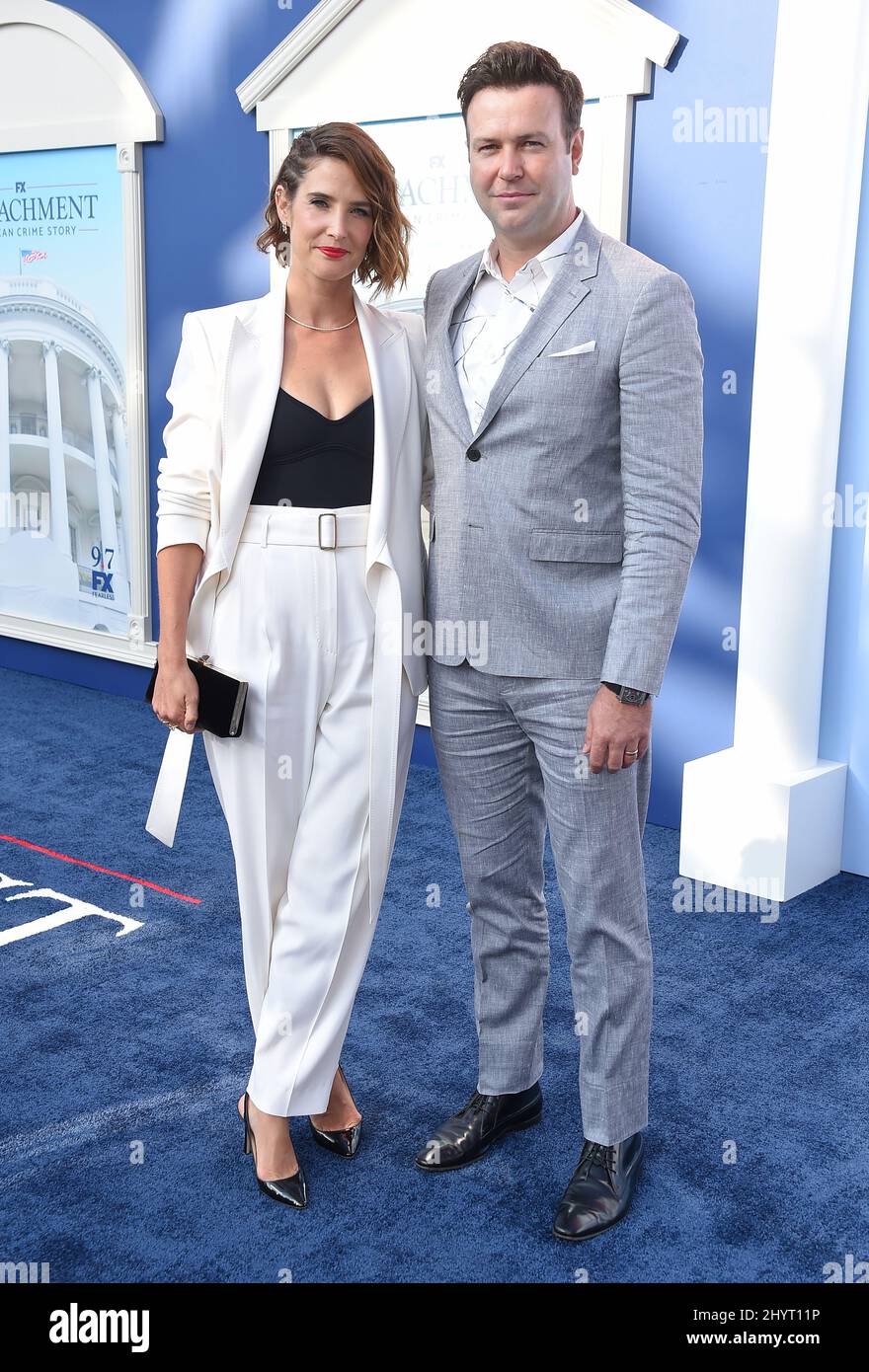 Cobie Smulders and Taran Killam at FX's "Impeachment American Crime(01)