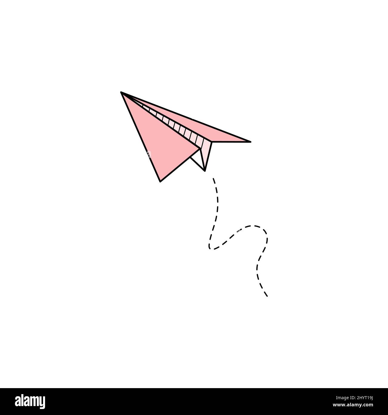 Doodle Paper Plane Drawing Graphic by GwensGraphicstudio · Creative Fabrica