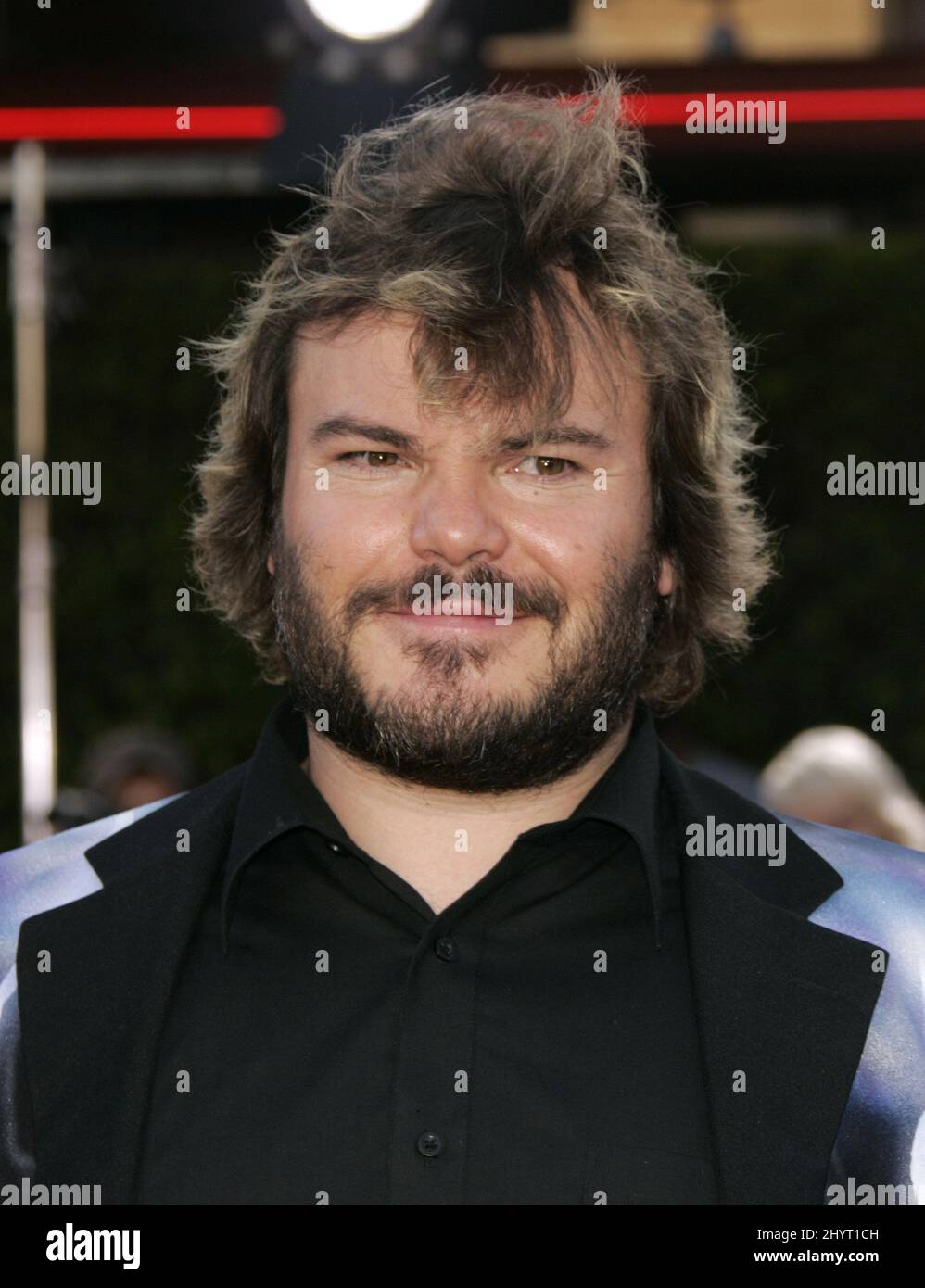 Jack Black at the 'Tropic Thunder' Los Angeles Premiere held at the Mann Village Theatre in Westwood, CA. Stock Photo