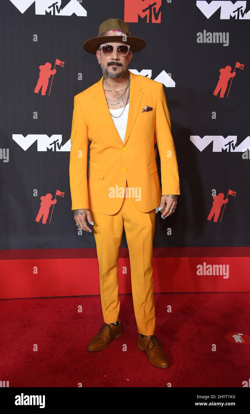 AJ McLean at the 2021 MTV Video Music Awards held at Barclays Center on