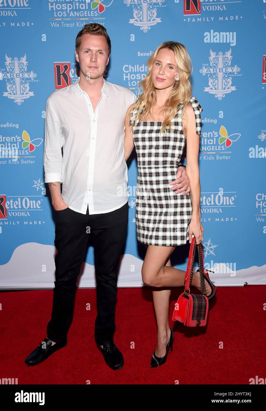 Barron Hilton II and Tessa Grafin von Walderdorff at The 16th Annual Christmas in September benefitting Children's Hospital Los Angeles held at The Abbey on September 21, 2021 in West Hollywood, CA. Stock Photo