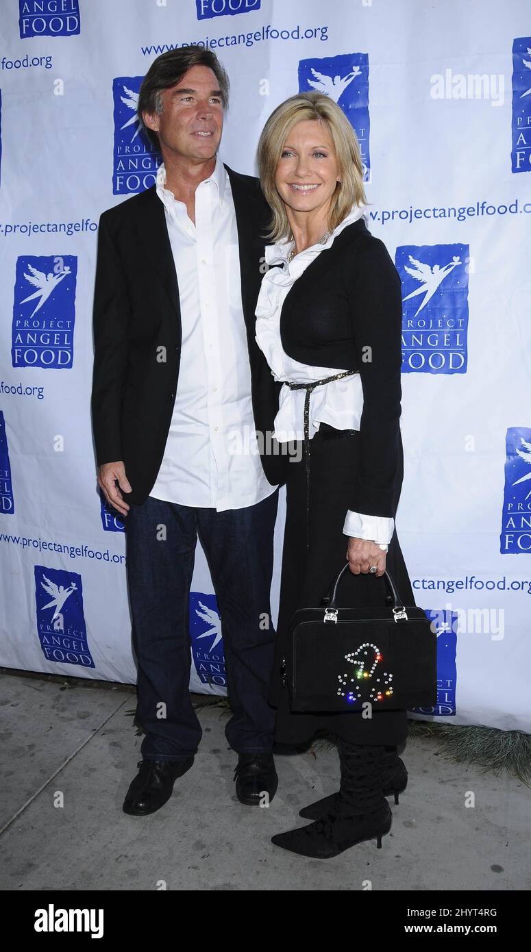 Olivia Newton-John and John Easterling attending the 15th Annual Angel Awards Benefitting Project Angel Food in Hollywood. Stock Photo