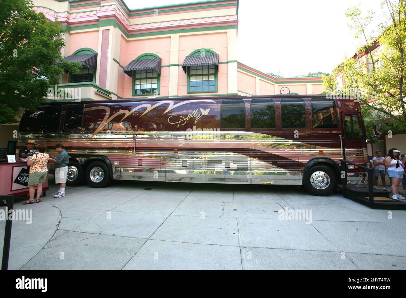 Dolly Parton's retired tour bus on display at Dollywood, Pigeon