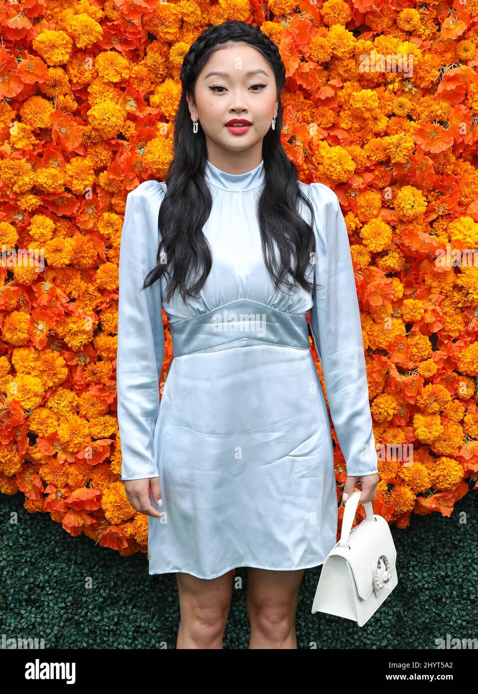 Lana Condor arriving at the Veuve Clicquot Polo Classic held at Will