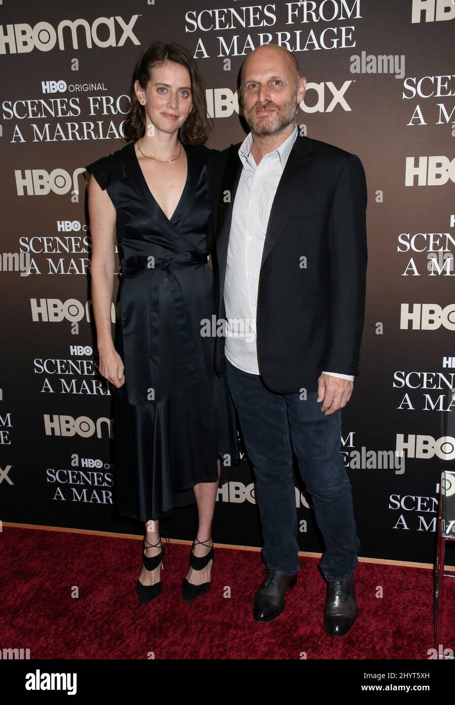 Amy Herzog and Hagai Levi attending the 'Scenes From a Marriage' Finale Special Screening held at Titus Theatre 1 at MoMA on October 10, 2021 in New York City, NY Stock Photo
