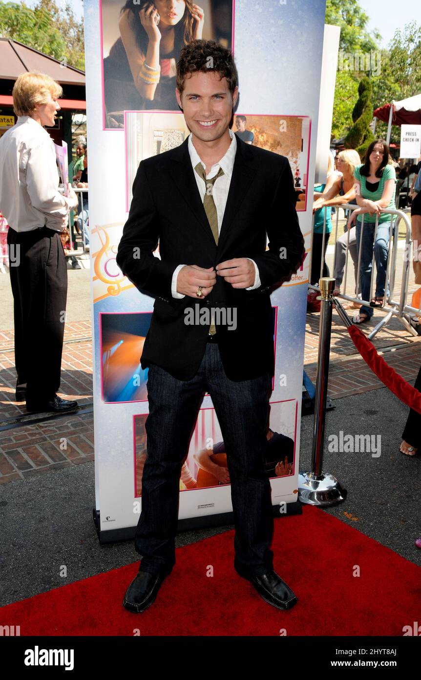 Drew Seeley arriving at the Another Cinderella Story Premiere, at the Pacific Theaters at The Grove, Los Angeles. Stock Photo