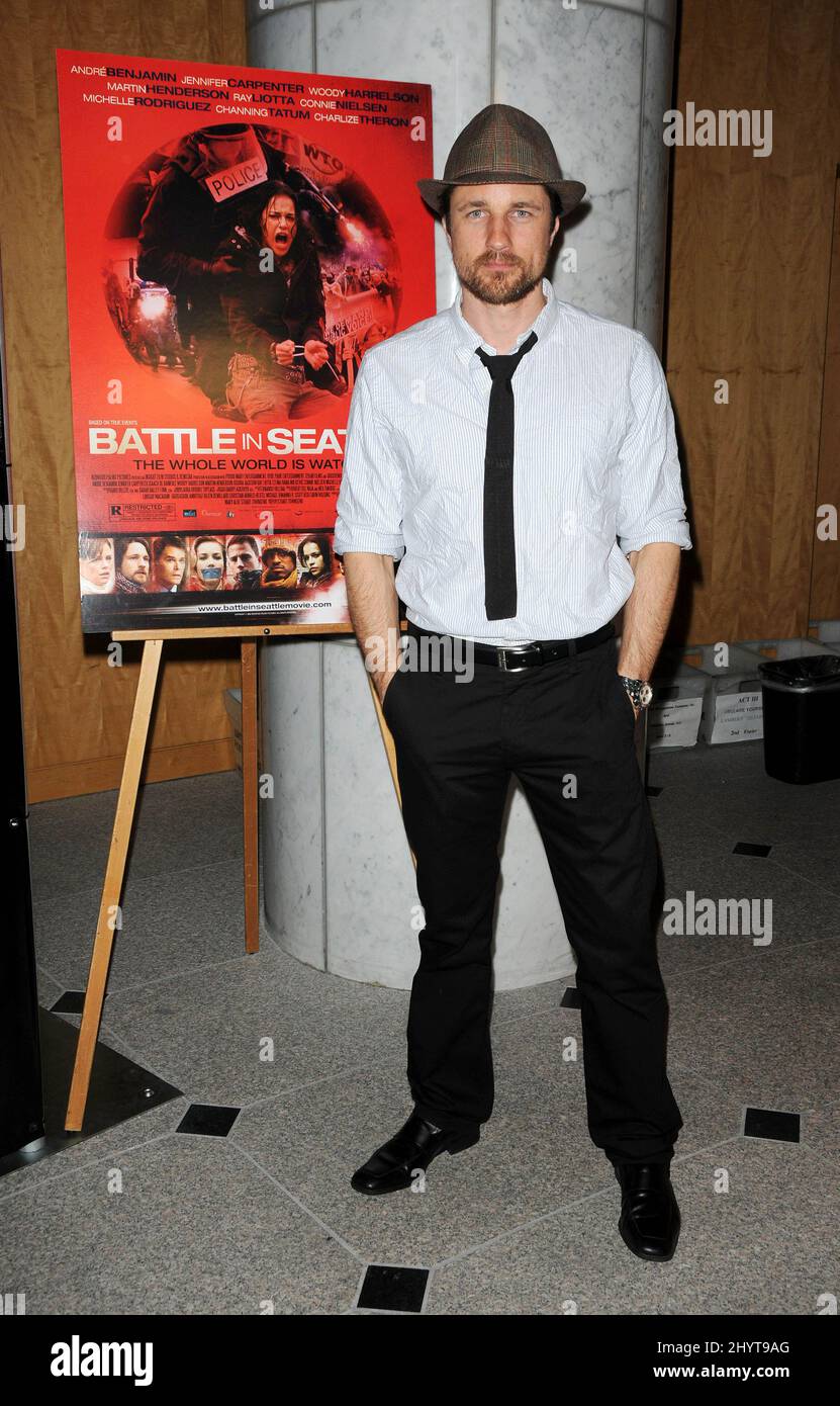 Martin Henderson attending the Battle in Seattle Screening, held at the Clarity Theater in Beverly Hills. Stock Photo