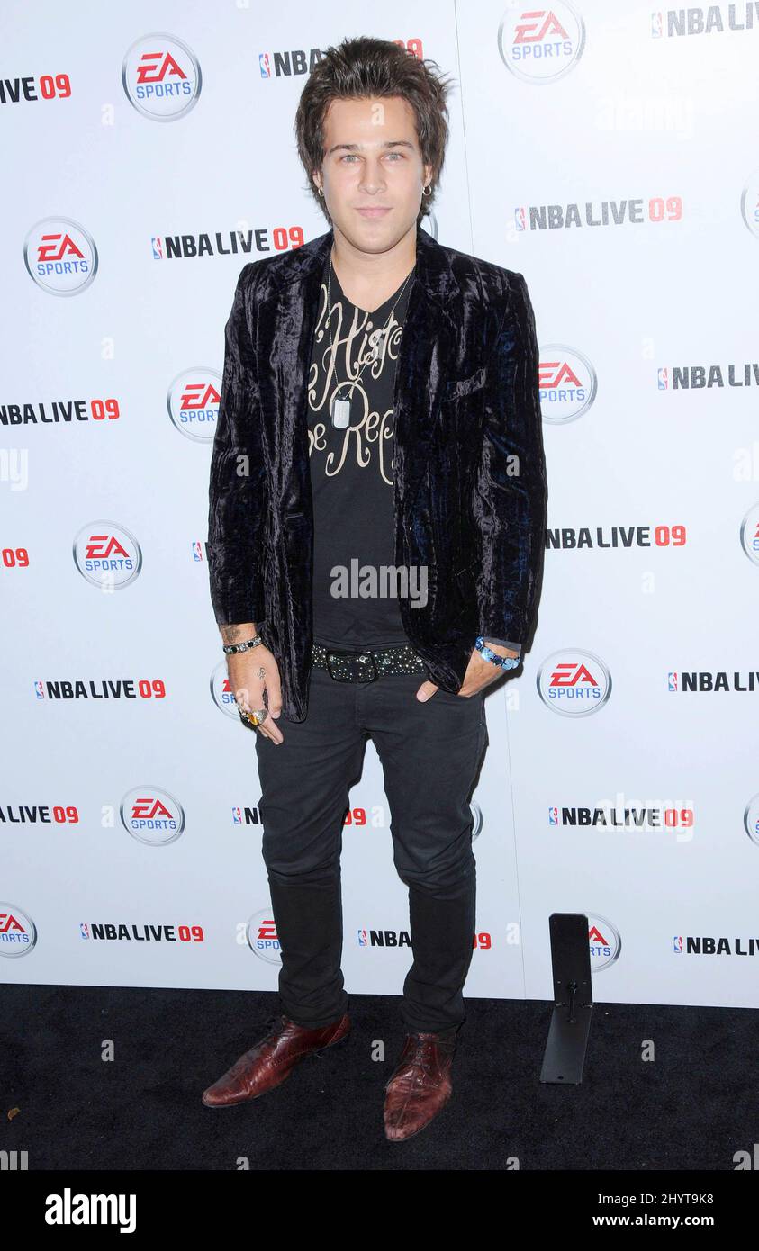 Ryan Cabrera at The EA Sports launch party for the video game NBA LIVE 09 at Beso, Hollywood. Stock Photo