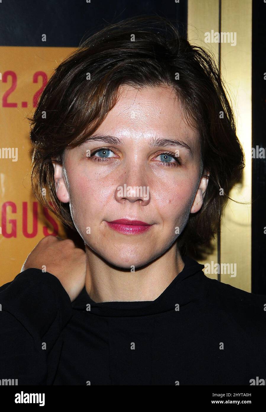 Maggie Gyllenhaal attending the opening of the The Seagull Play, New York. Stock Photo