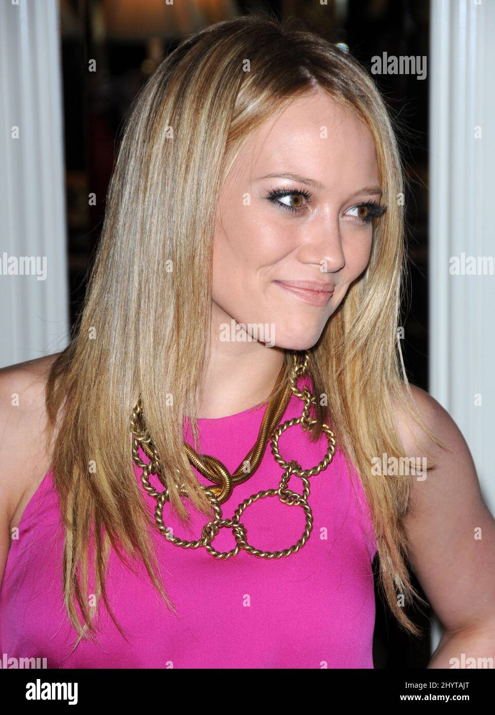 Hilary Duff attends the 4th Annual GLSEN Respect Awards held at The Beverly Hills Hotel, Beverly Hills. Stock Photo