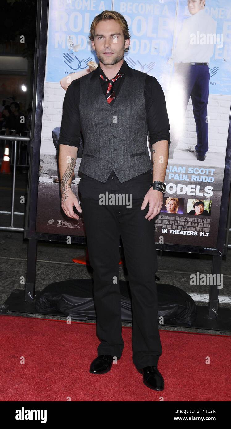 Seann William Scott arrives for the premiere of Role Models, in Westwood, Los Angeles. Stock Photo