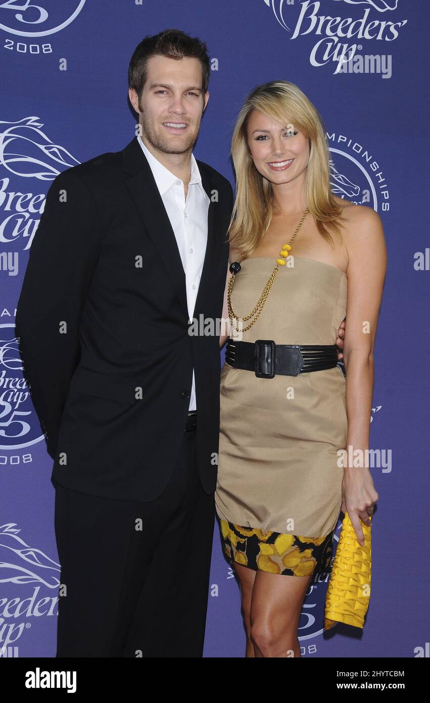 Geoff Stults and Stacy Keibler attend the 25th Running of the Breeders