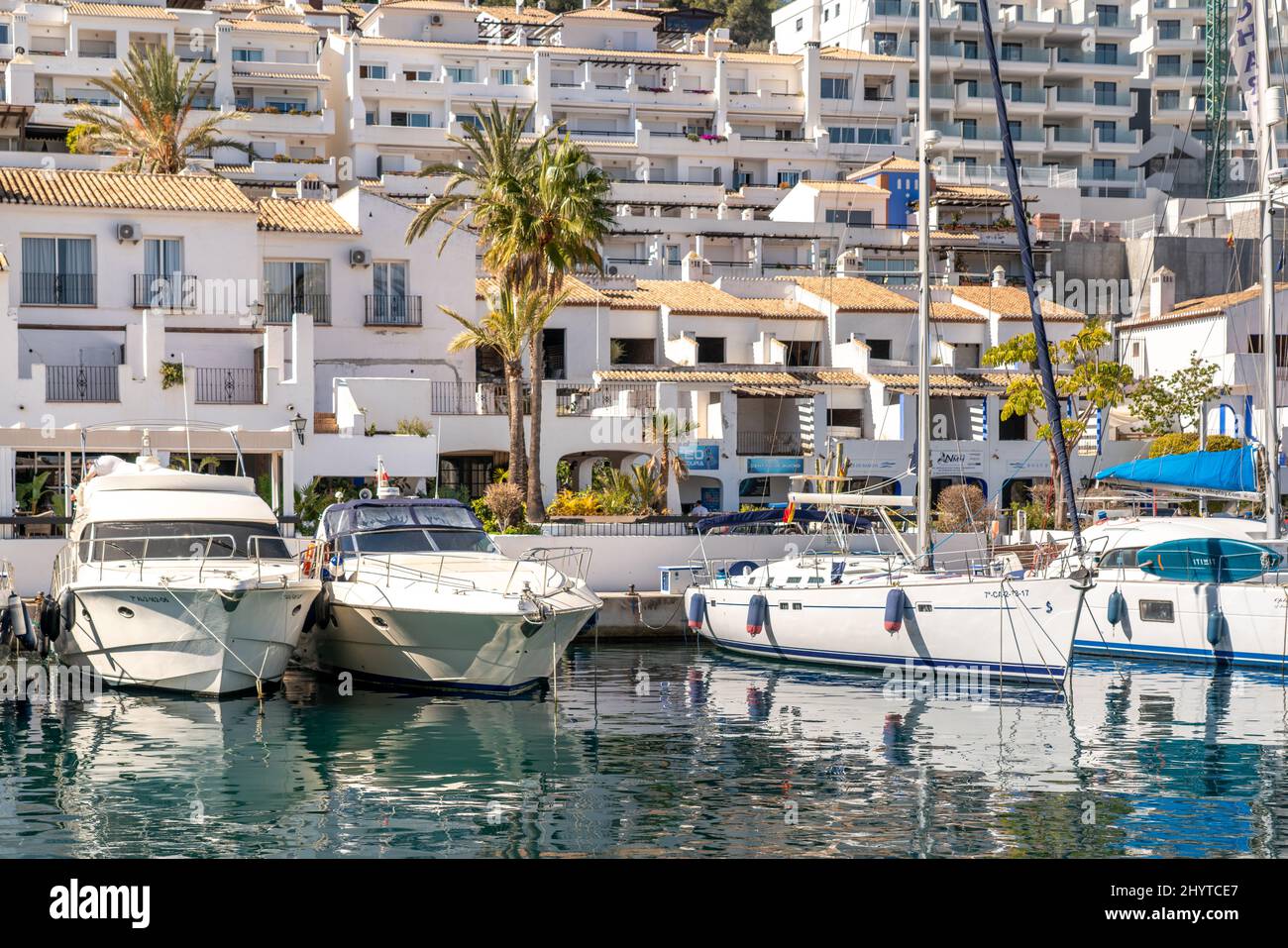 View of beautiful harbour "La Herradura". Beautiful bay area situated in Granada province