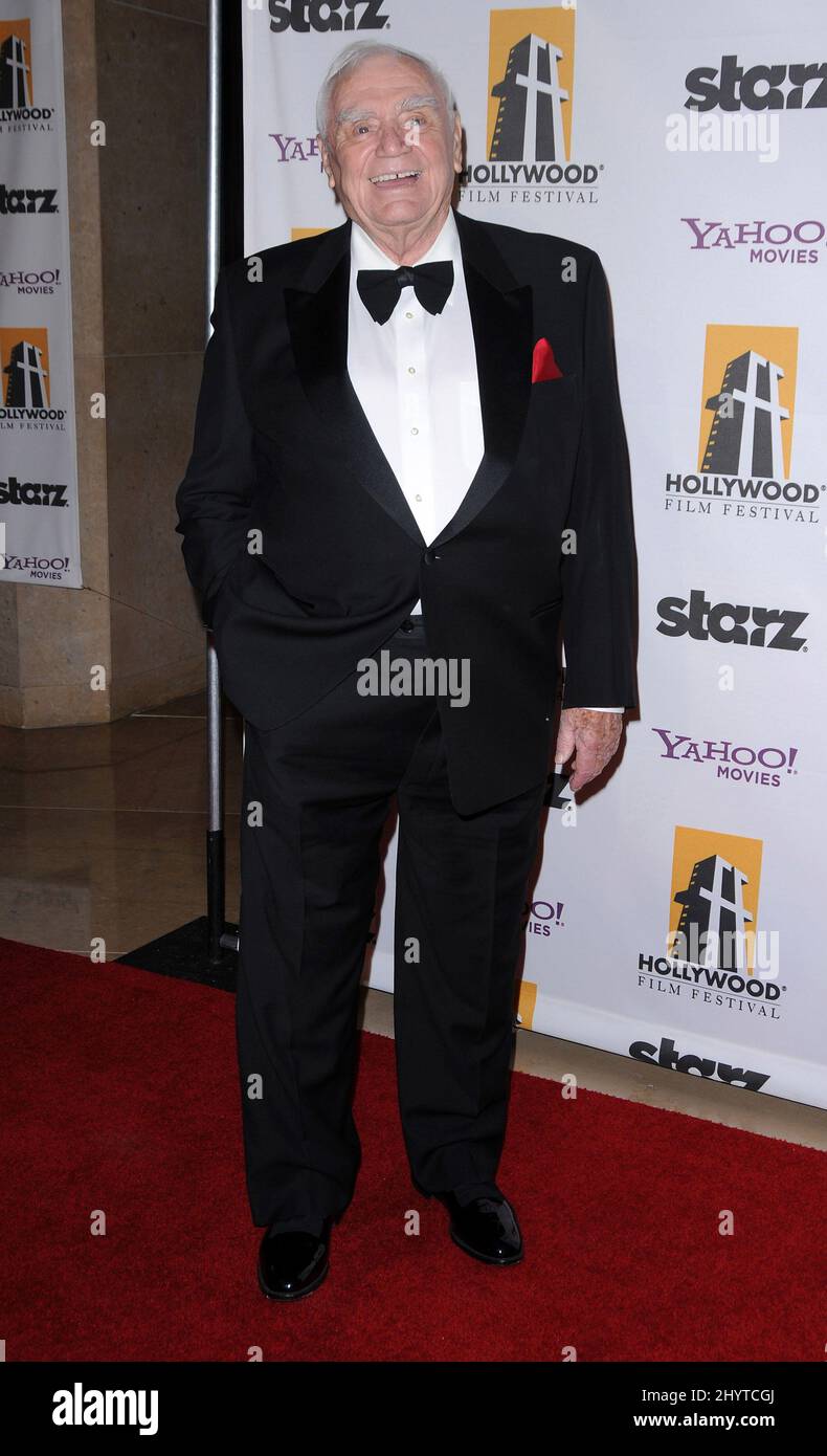 Ernest Borgnine arrives to the 12th Annual Hollywood Film Festival Awards Gala in Beverly Hills. Stock Photo