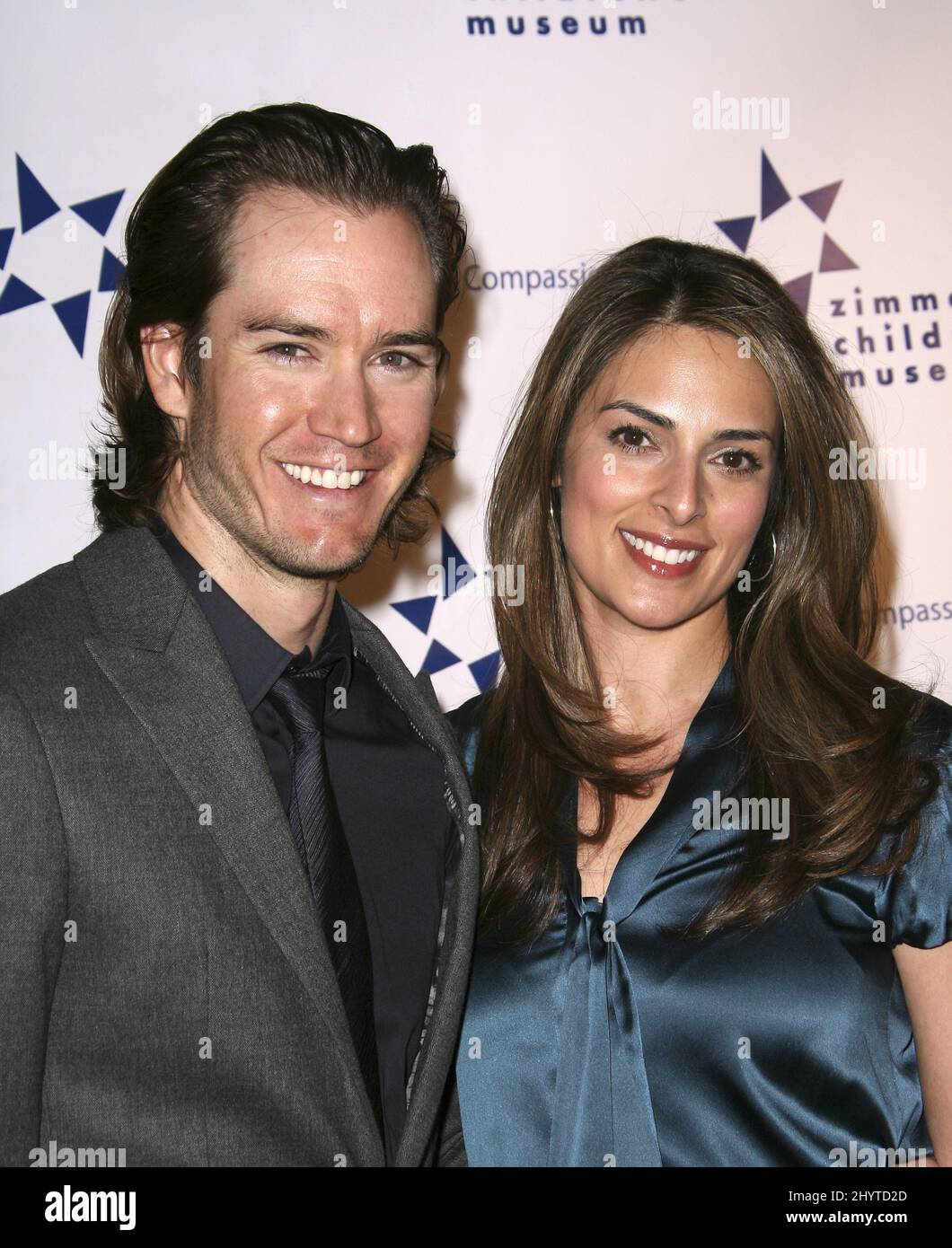 Mark-Paul Gosselaar and wife Lisa Ann Russell at the Zimmer Children's Museum 8th Annual Discovery Awards Dinner held at the Beverly Hills Hotel. Stock Photo