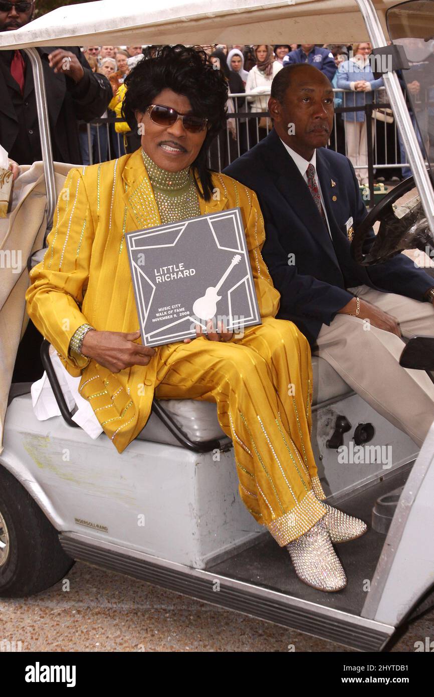 Little Richard attends the Music City Walk of Fame Induction Ceremony in Nashville, Tn. Stock Photo