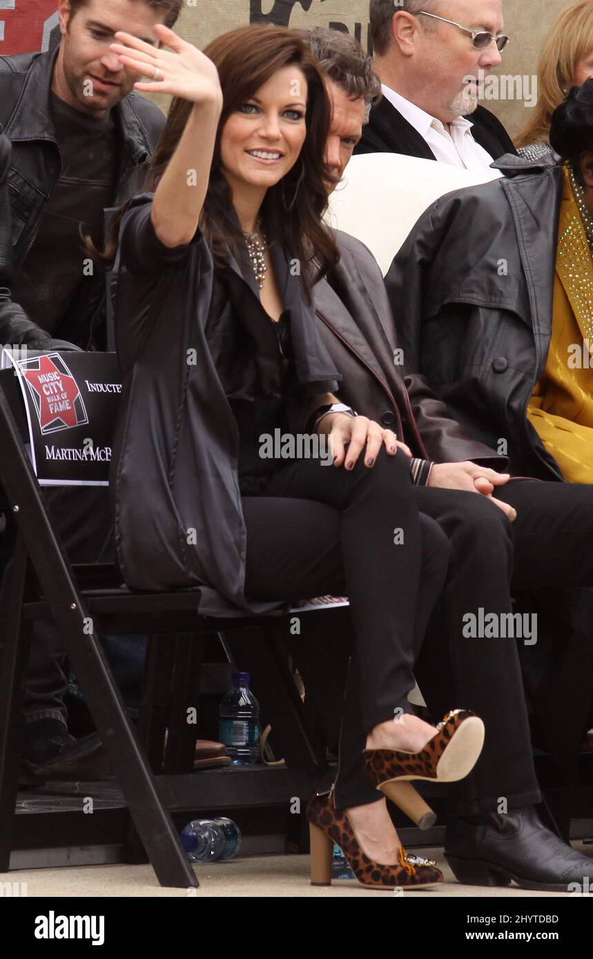 Martina McBride attends the Music City Walk of Fame Induction Ceremony in Nashville, Tn. Stock Photo