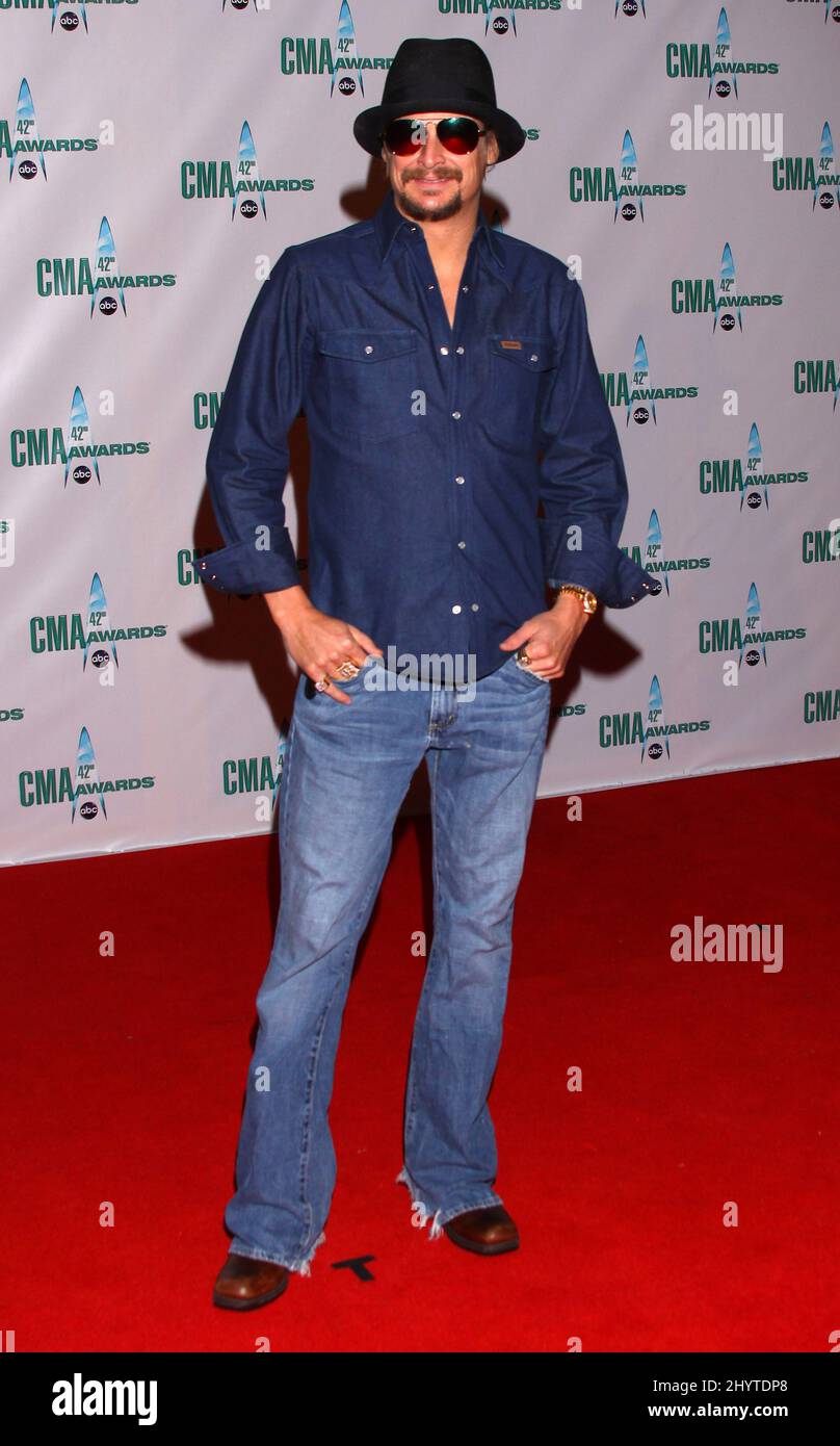 Kid Rock attending the 42nd Annual CMA Awards Held at Sommet Center, Nashville. Stock Photo