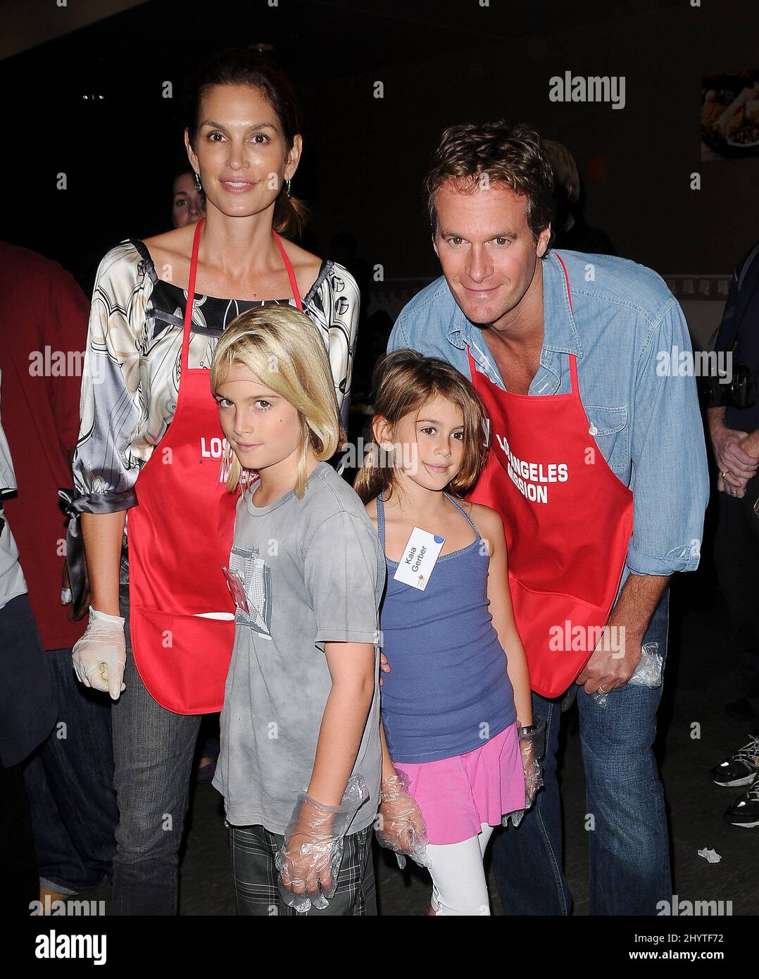 Randy Gerber and Cindy Crawford with son Presley daughter Kaya ...