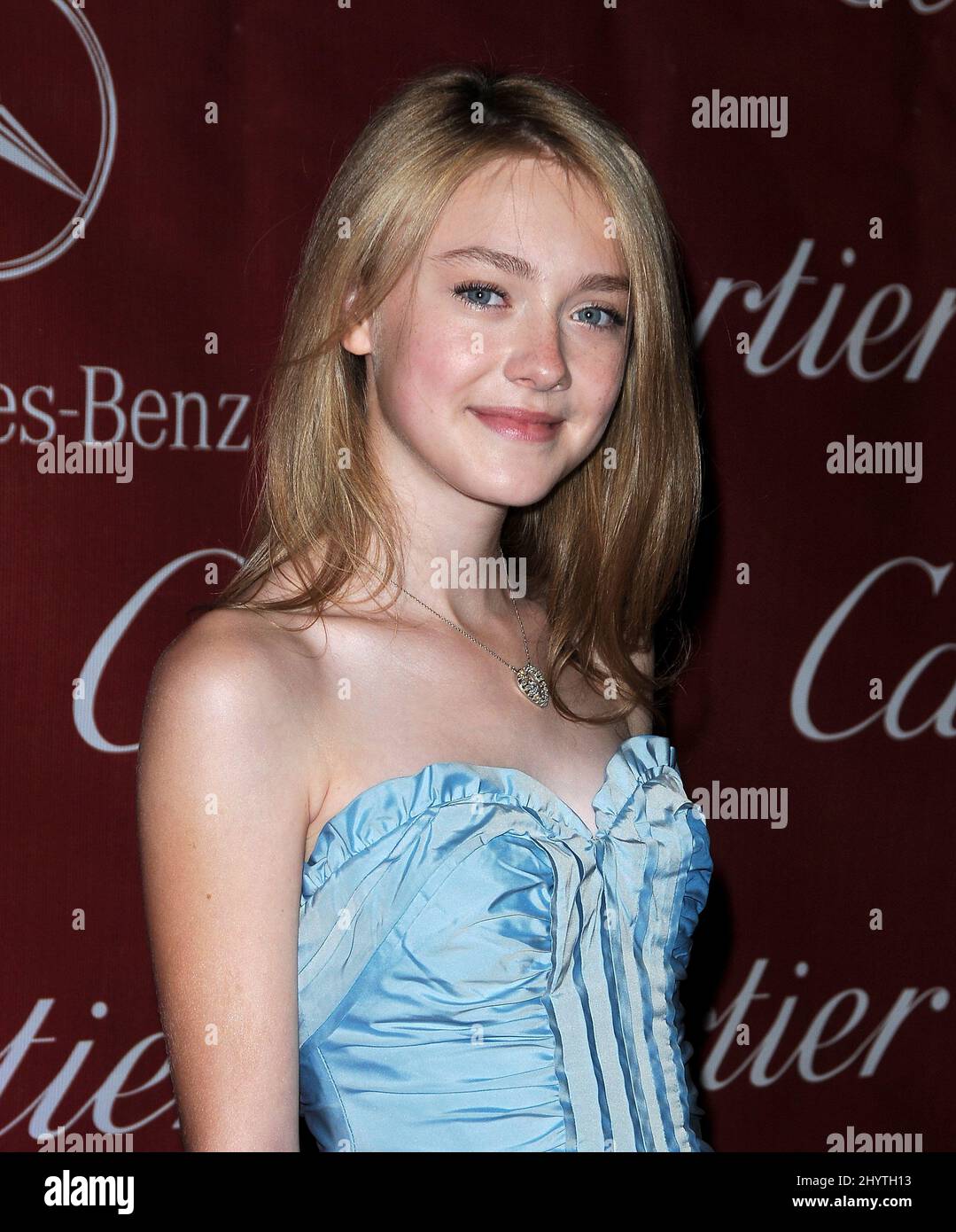 Dakota Fanning attends the 20th Annual Palm Springs International Film Festival Awards Gala at the Palm Springs Convention Center Stock Photo