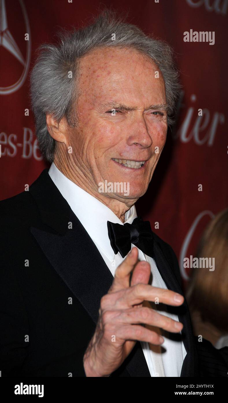 Clint Eastwood attends the 20th Annual Palm Springs International Film Festival Awards Gala at the Palm Springs Convention Center Stock Photo