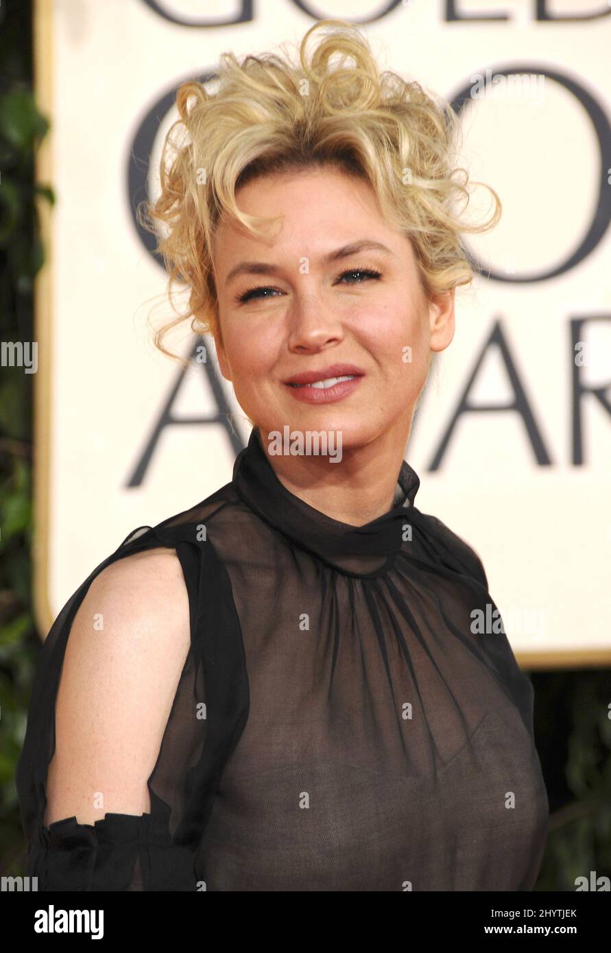 Renee Zellweger at the 66th Annual Golden Globe Awards at the Beverly Hilton Hotel. Stock Photo