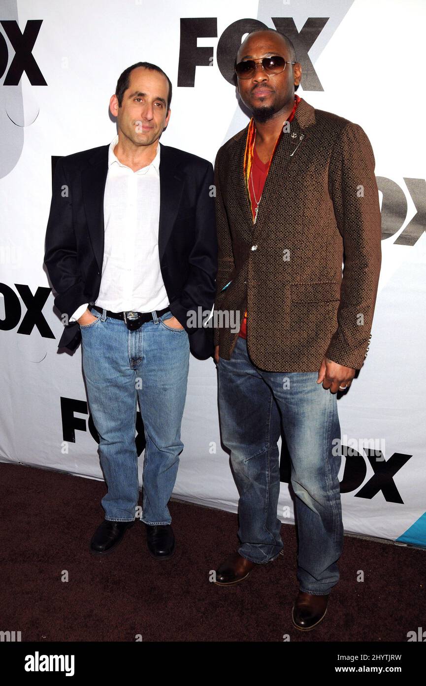Peter Jacobson and Omar Epps arriving at the FOX Winter All-Star Party held at My House in Hollywood, CA. Stock Photo