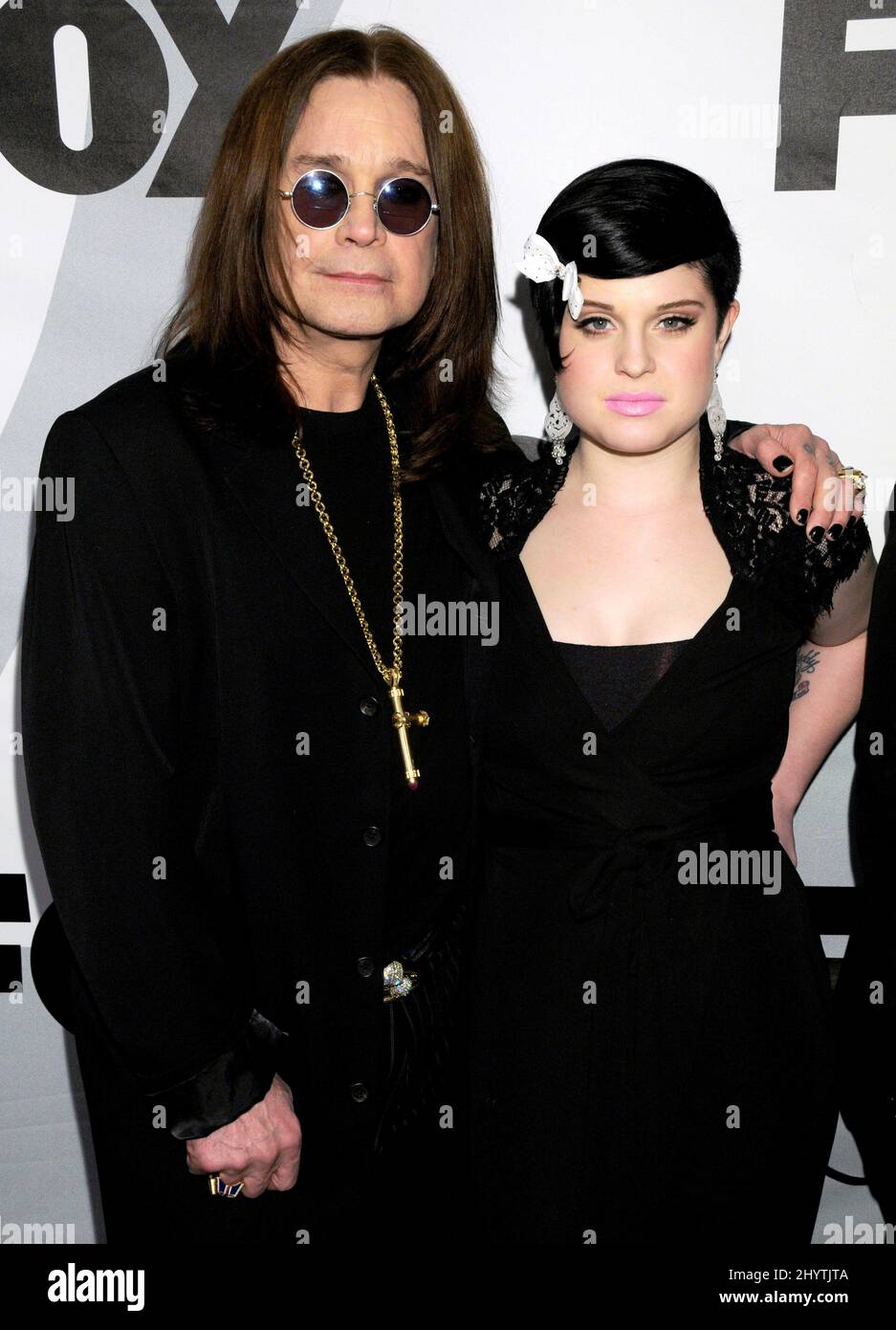 Ozzy Osbourne And Kelly Osbourne Arriving At The FOX Winter All Star Ozzy Osbourne And Kelly Osbourne Arriving At The FOX Winter All Star