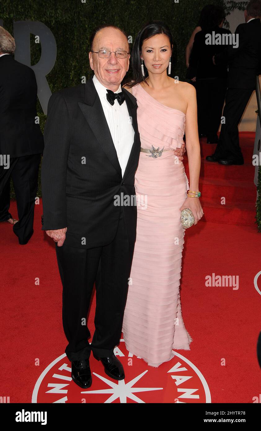 Rupert Murdoch wife Wendi attending the Vanity Fair Oscar Party 2009