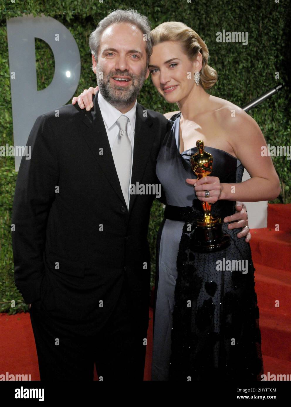 Actress kate winslet her husband sam mendes hires stock photography