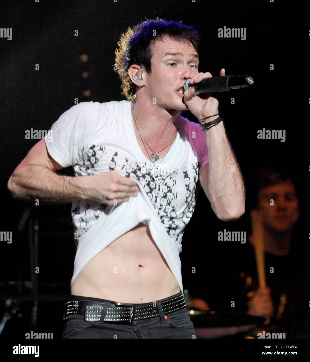 Chris Wallace of The White Tie Affair performs before the Lady GaGa In