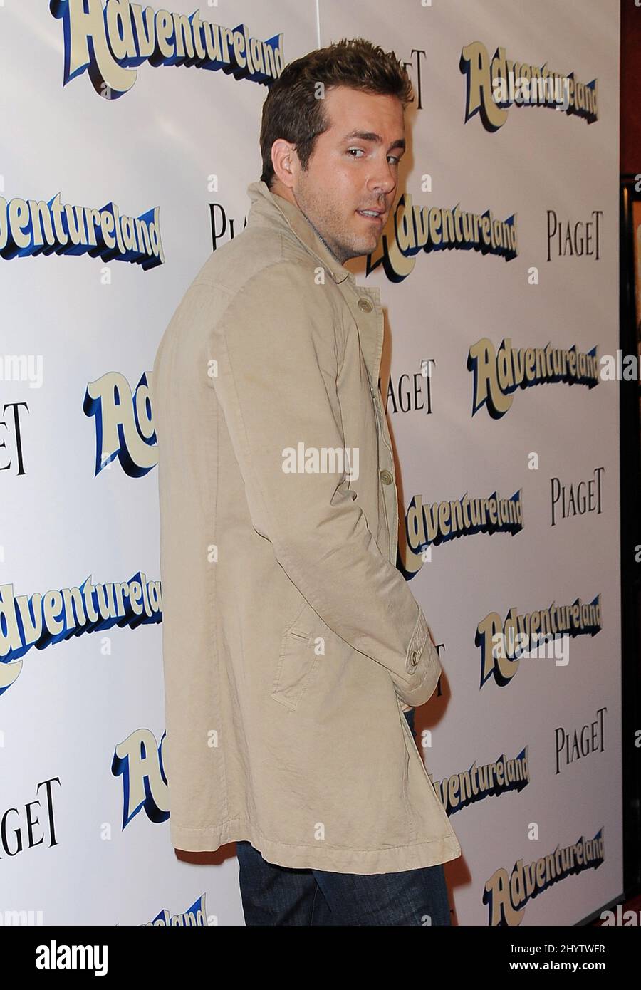 Ryan Reynolds attending the 'Adventureland' Los Angeles Premiere. Stock Photo