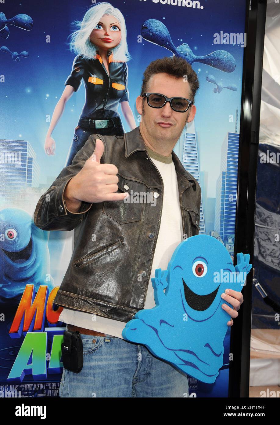 Harland Williams at the 'Monsters Vs. Aliens' Los Angeles Premiere at the Gibson Amphitheatre Stock Photo