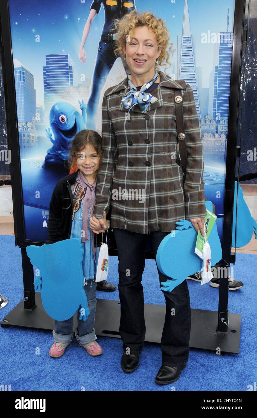 Alex Kingston and daughter Salome Violetta Haertel at the "Monsters Vs