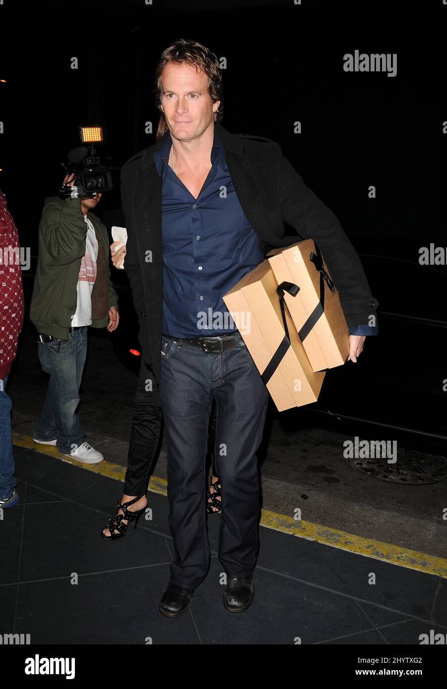 Rande Gerber at Elton John’s 62nd Birthday Party held at Hamburger