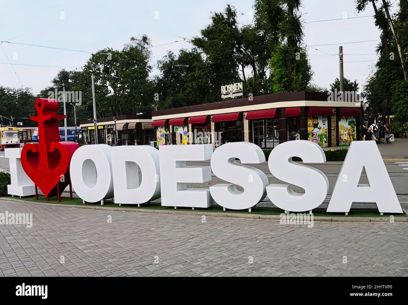 I Love Odessa, Ukraine Stock Photo