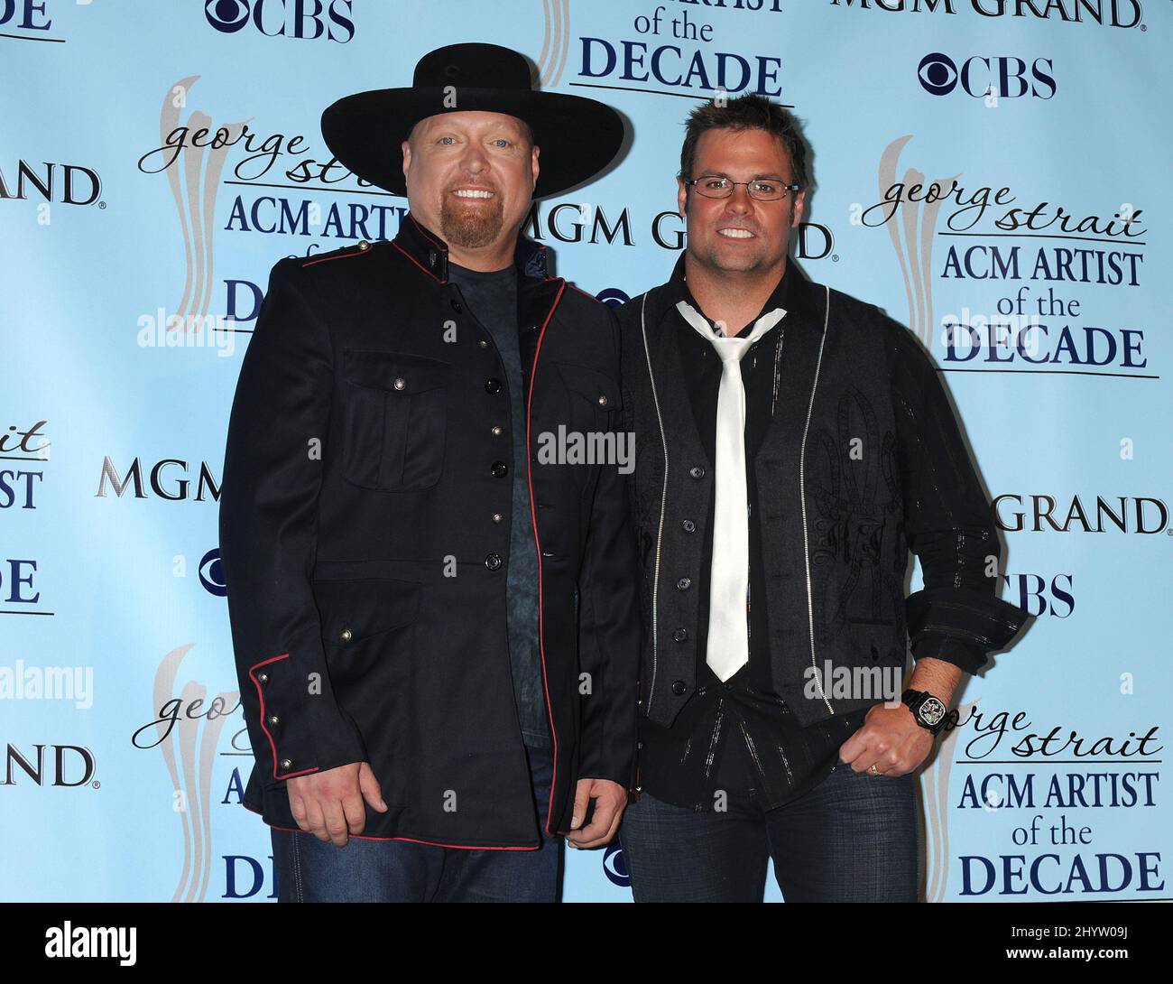 Montgomery Gentry at the George Strait: ACM Artist of the Decade All Star Concert held at the MGM Grand Garden Arena, Las Vegas, Nevada, USA. Stock Photo