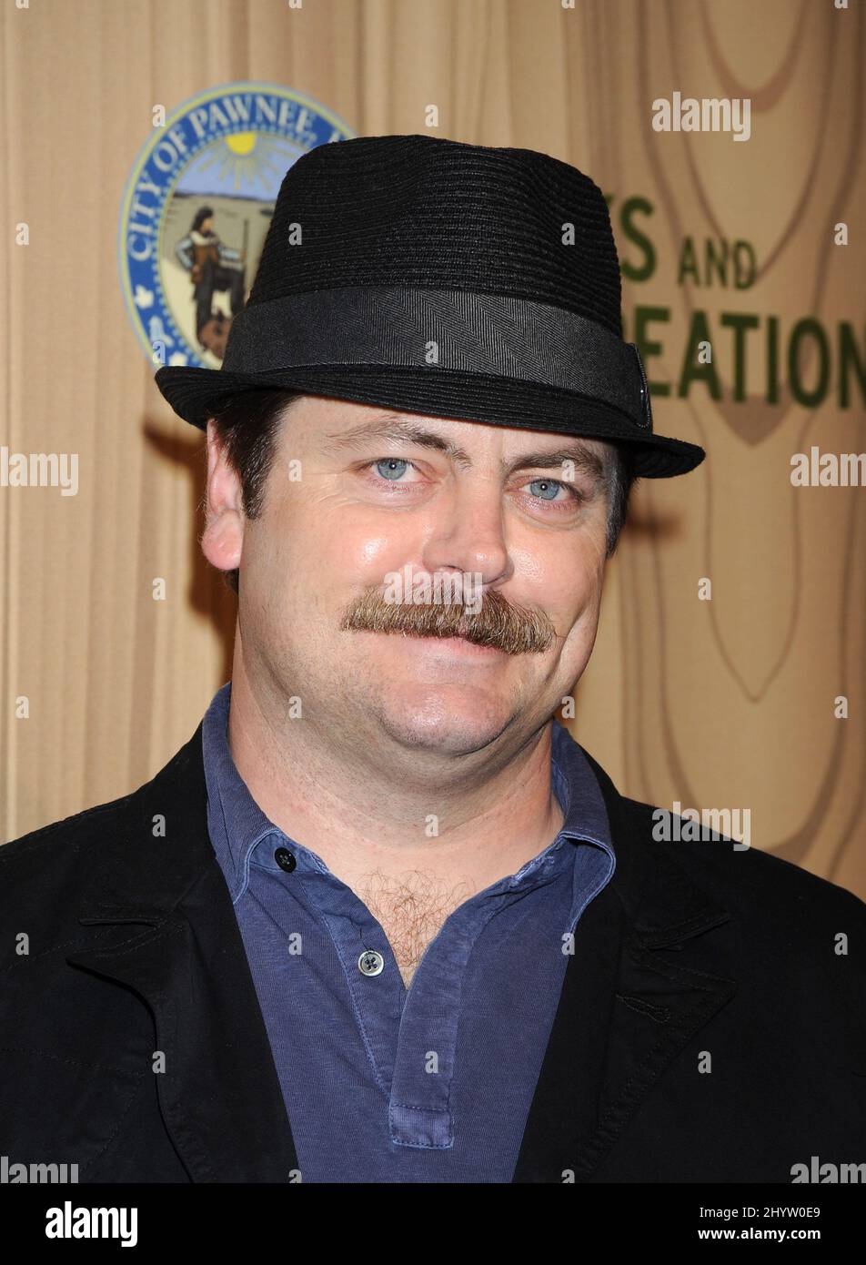 Nick Offerman at the Kahlua celebration of the Premiere of NBC's 'Parks & Recreation' at MyHouse, Hollywood Stock Photo