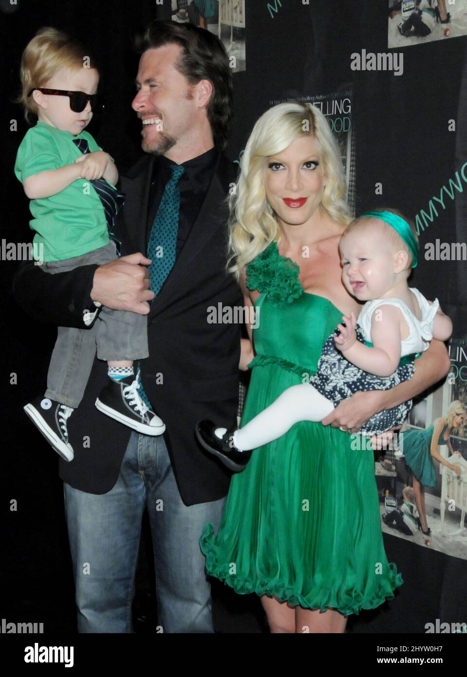 Tori Spelling, husband Dean McDermott, son Liam Aaron and daughter