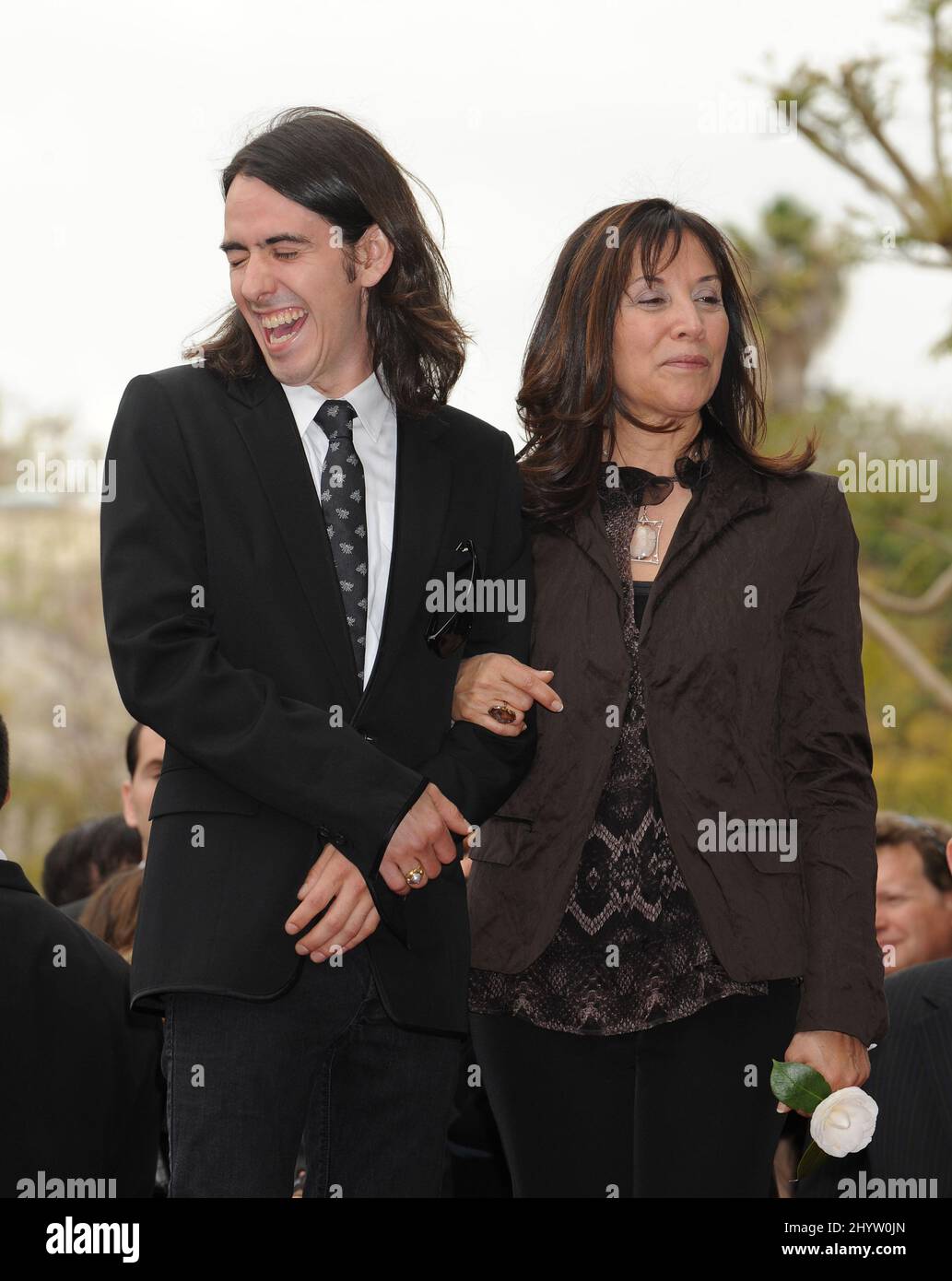 Dhani Harrison and Olivia Harrison at a ceremony to honour George ...