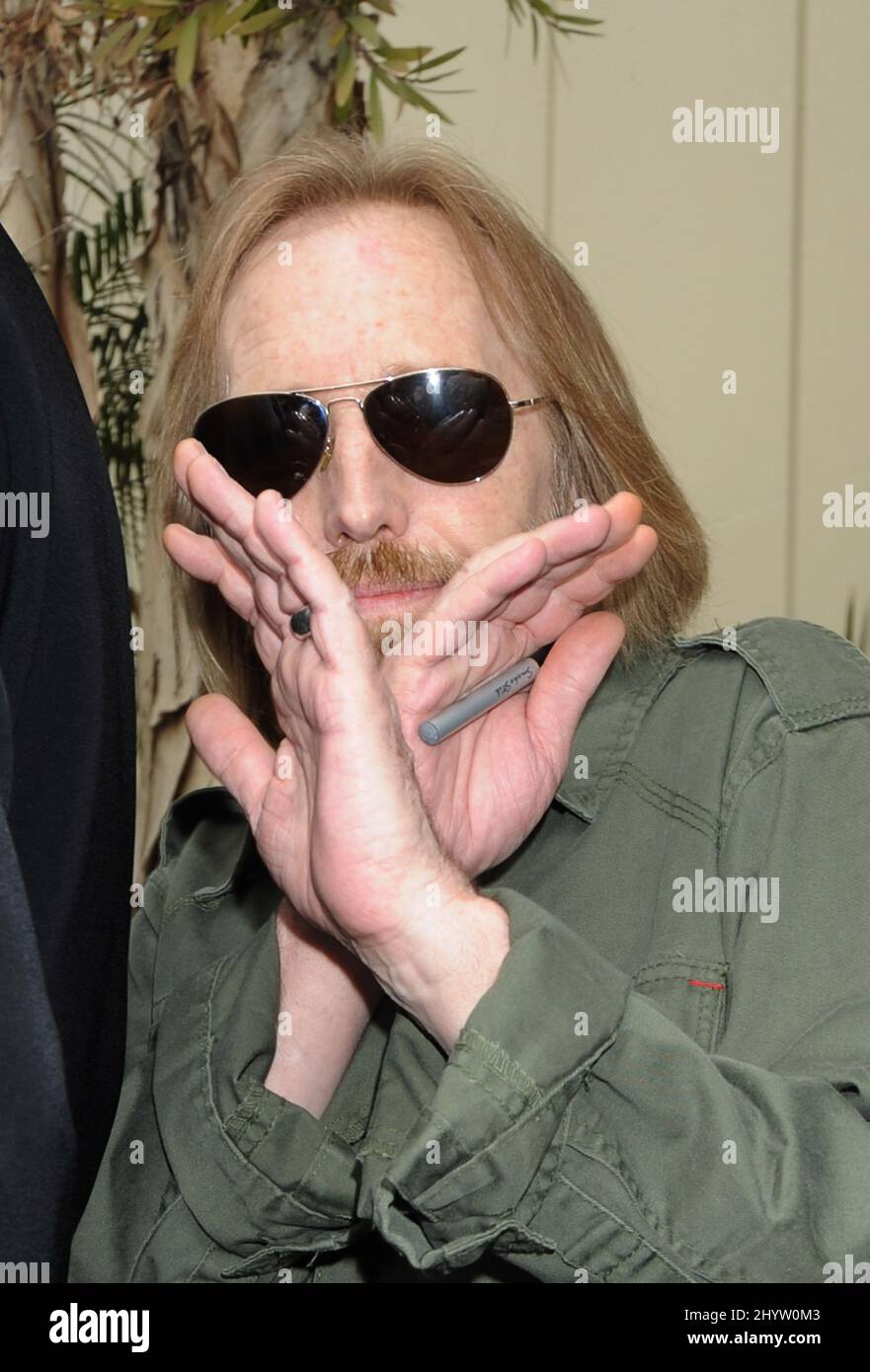 Tom Petty at a ceremony to honour George Harrison with a star on the Hollywood Walk of Fame Stock Photo
