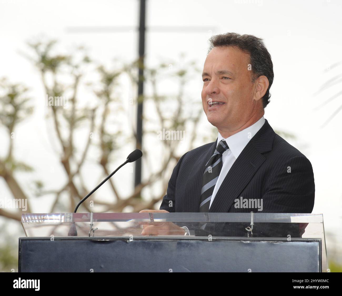 Tom Hanks at a ceremony to honour George Harrison with a star on the Hollywood Walk of Fame Stock Photo