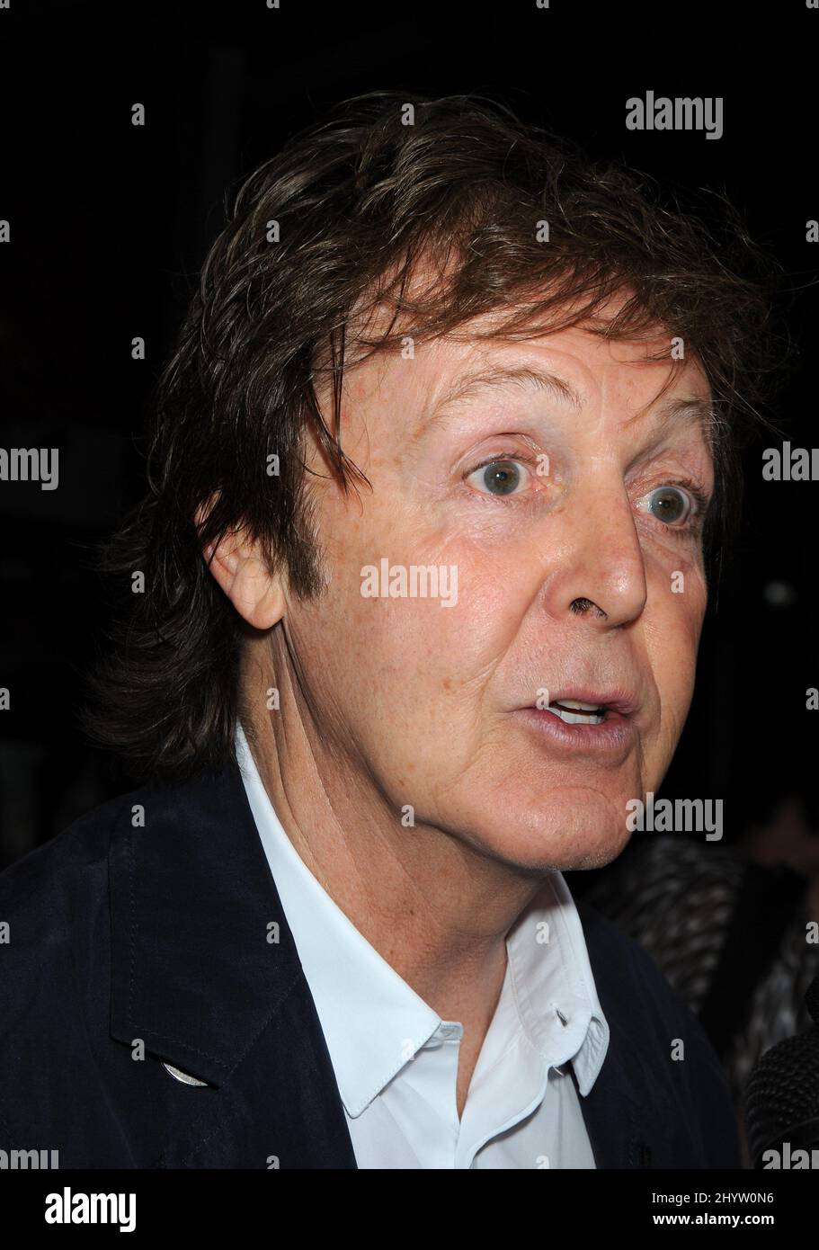 Paul McCartney at a ceremony to honour George Harrison with a star on ...