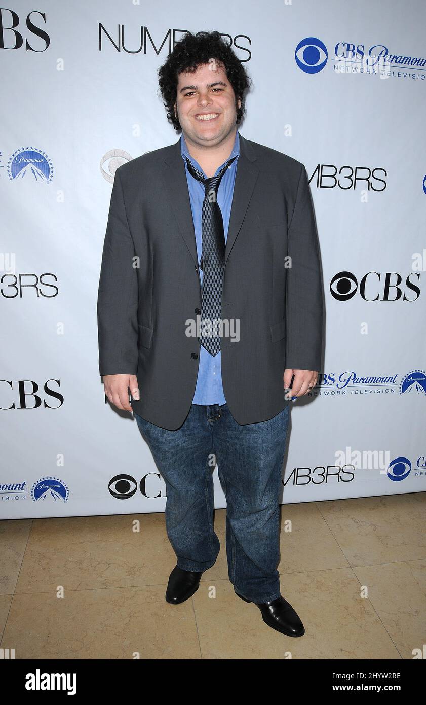 Josh Gad arrives at the 100th Episode of 'Numb3rs' Party Held at the Sunset Tower, Hollywood, USA Stock Photo