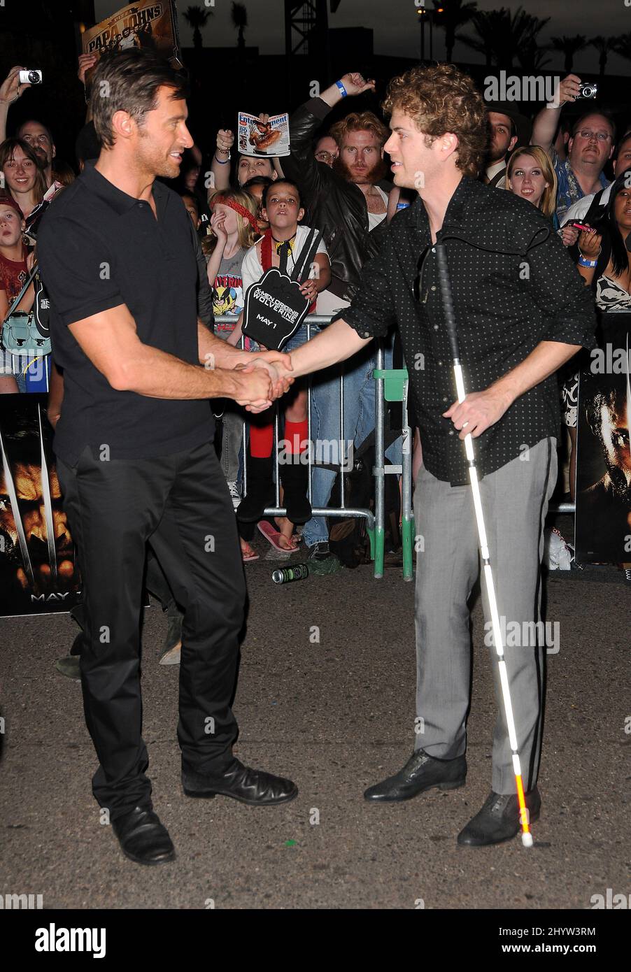 Hugh Jackman and Scott McIntyre at the "XMen Origins Wolverine" World