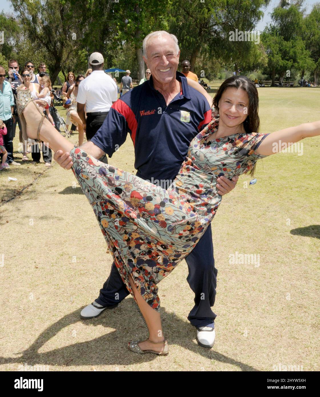 Len Goodman, Tracey Ullman at the Westfield Hollywood Ashes Cricket