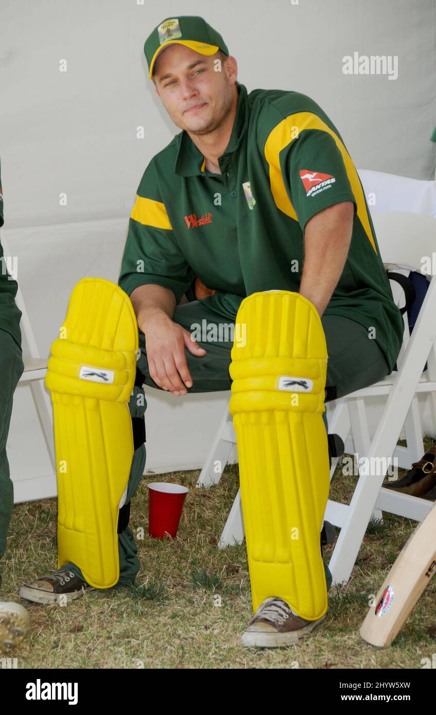 Travis Fimmel at the Westfield Hollywood Ashes Cricket Match held at