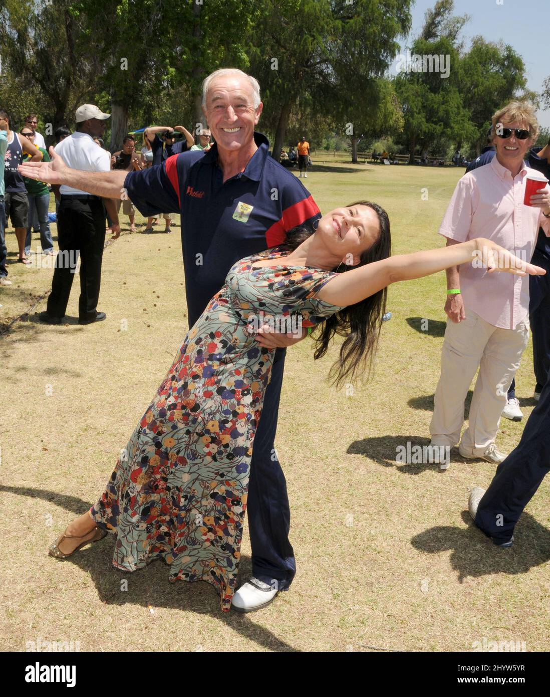 Len Goodman, Tracey Ullman at the Westfield Hollywood Ashes Cricket